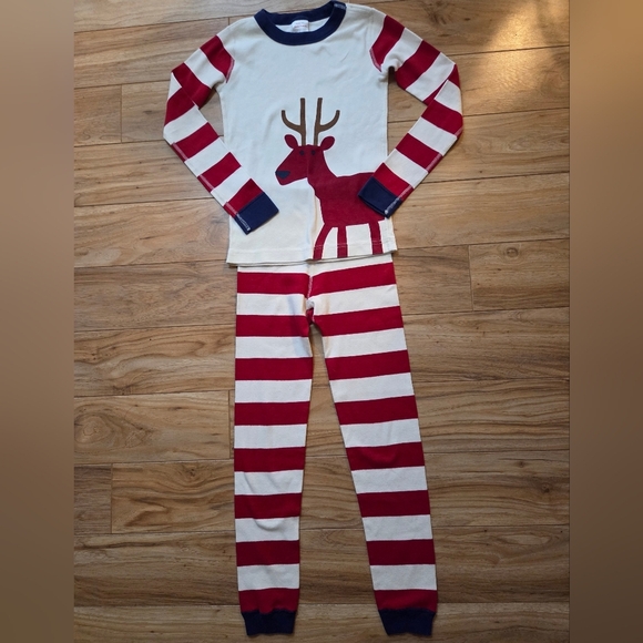 HANNA ANDERSSON ORGANIC COTTON PAJAMA SET SIZE 8 NWOT - Picture 1 of 7